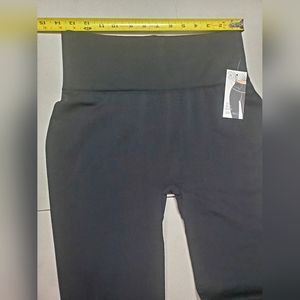 Streetwear society fitted leggins comfort yoga pants black womens size L/XL